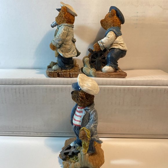 Ks Collection Nautical Sailor Teddy Bear Figurines Set of 3 - Picture 5 of 5